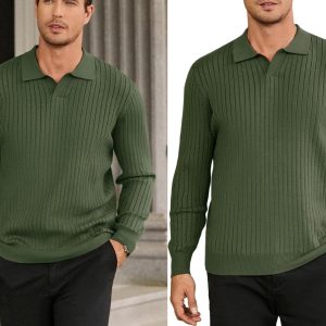 Sweater Drop collar -Olive