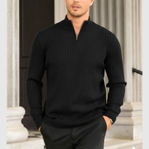 Sweater Zipper P1-Black