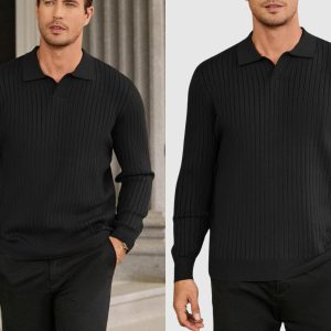 Sweater Drop collar -Black