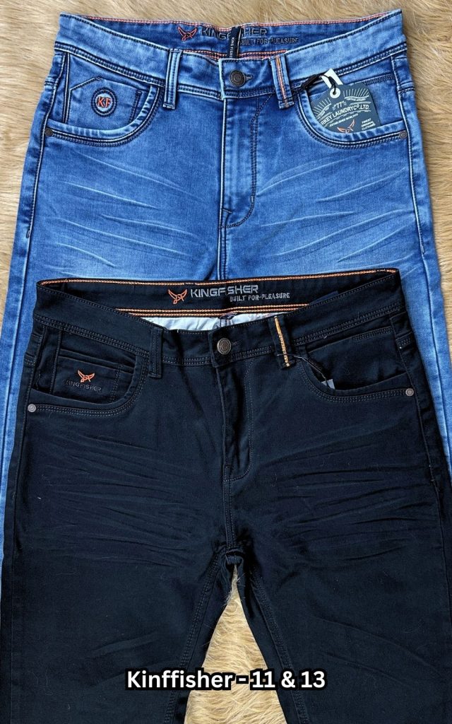 Knit Denim - Kingfisher M11 & M13 (Black & Light)