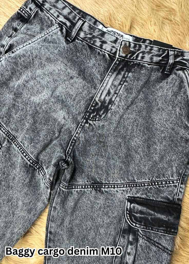 Baggy Cargo Denim M10 (Ash)