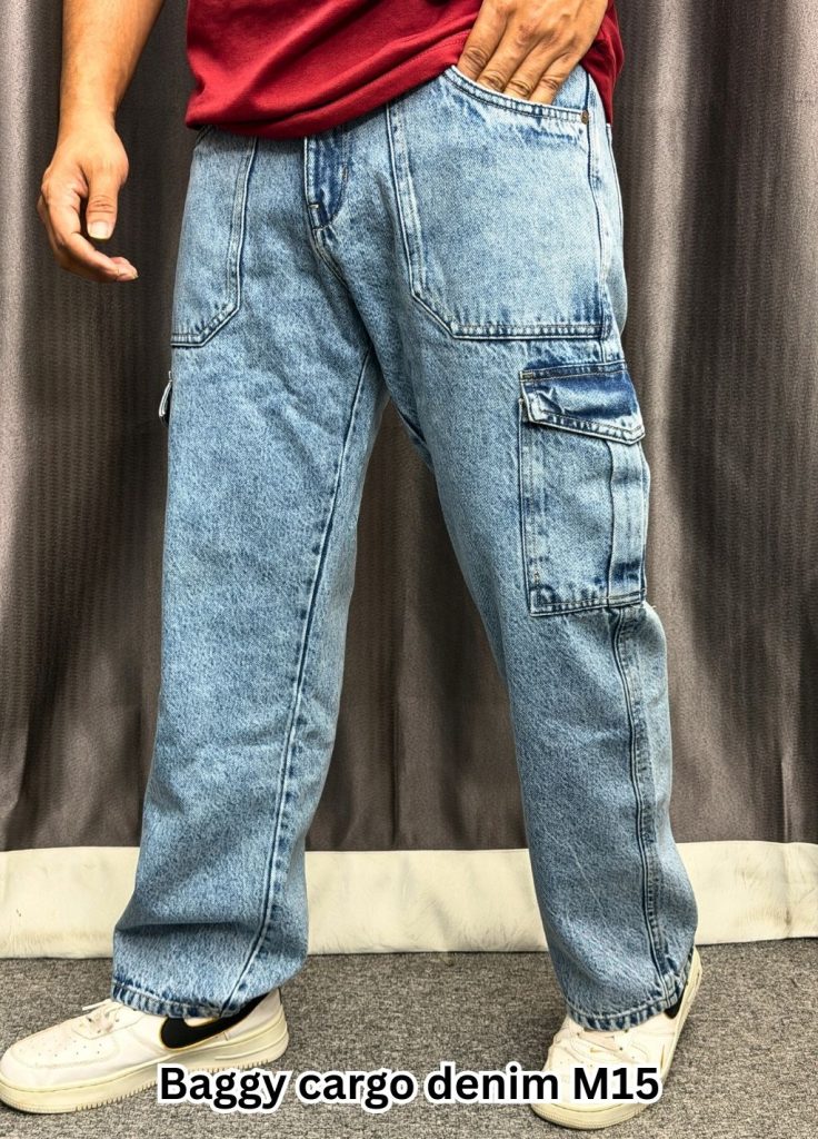 Baggy Cargo Denim M15 (Blue)