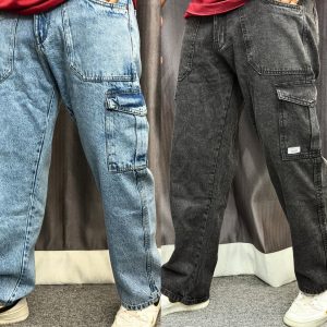 Baggy Cargo Denim M14 & M15 - (Black & Blue)