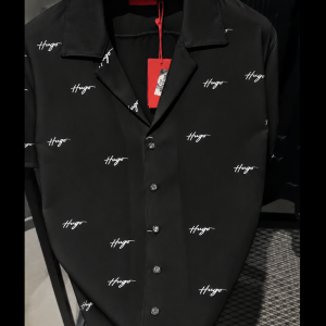 Printed cuban shirt M1 - Black